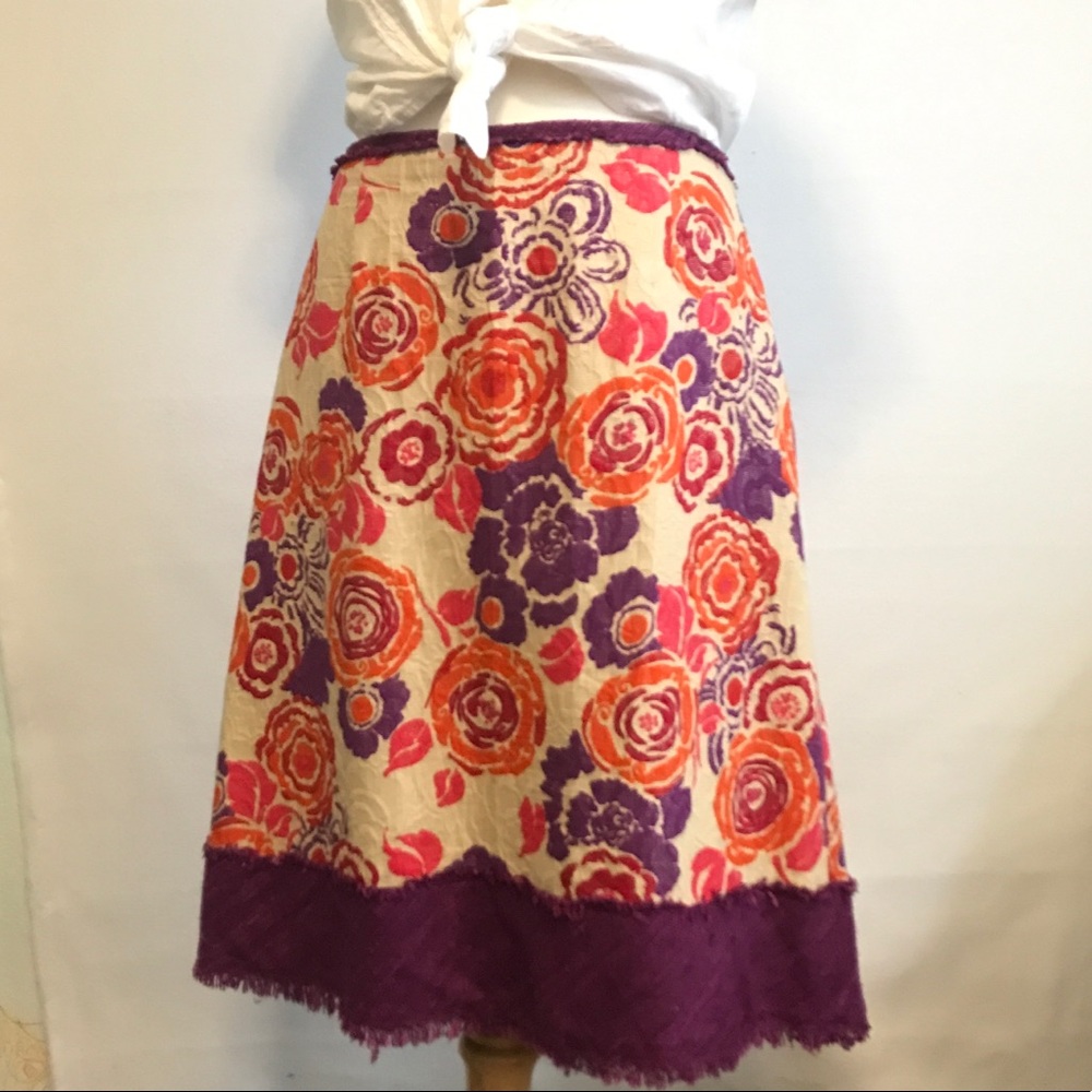 Zara Woman Floral Skirt 8